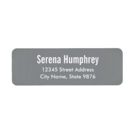 Modern - Sleek Silver - Returadressetikett Returadress Etikett
