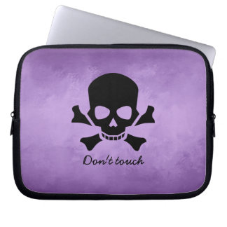 Modern Sleeve, Rör inte vid, Skulldesign Laptop Fodral