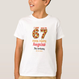 Modern Slice Slice Boy Six Seven Birthday Party T Shirt
