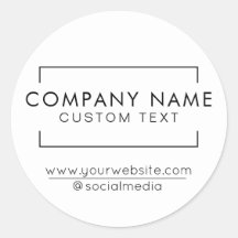 Modern Small Business Company Stickers