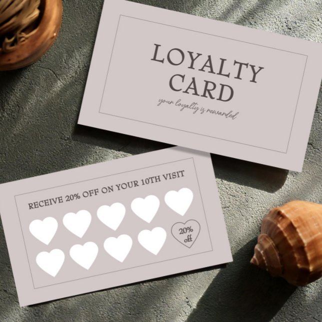 Modern Small Business Customer Stamp Reward Lojalitetskort (Modern Small Business Customer Stamp Reward Loyalty Card, Loyalty Card Stemp, Discount Card)