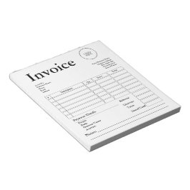 Modern Small Business Invoice Sales Receipt Anteckningsblock