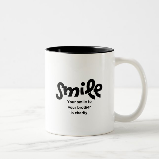 Modern Smile är välgörenhet islamska inspirationsk Två-Tonad Mugg (Höger)