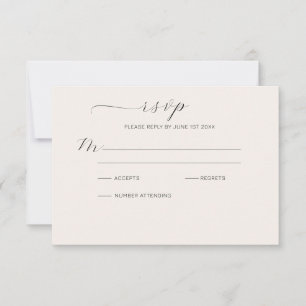 Modern Smokey Guld and Line Blommigt Ampersand OSA Kort