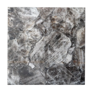 Modern Smokey Quartz Crystal Gemstone-utskrift Kakelplatta