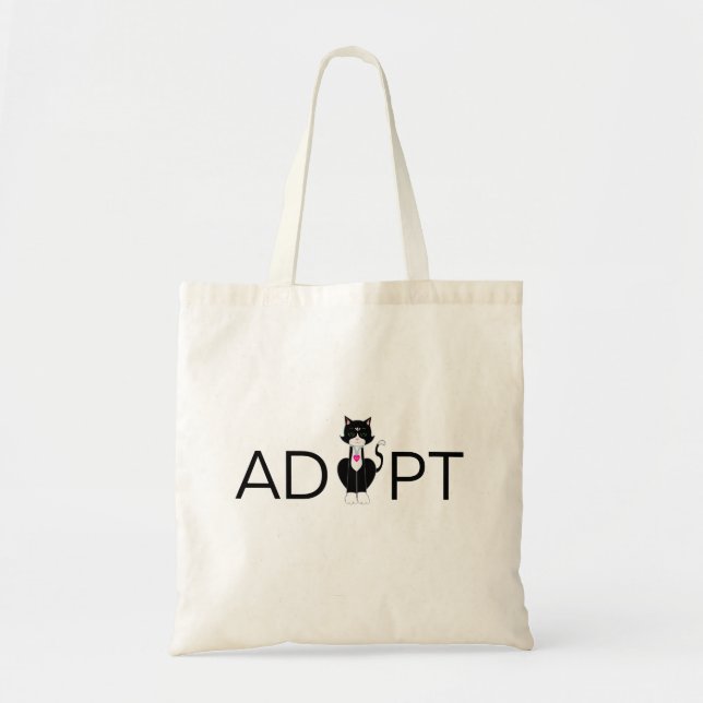 Modern Smokingvildkatt Adoption Tygkasse (Framsidan)