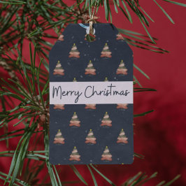 Modern smyckningsdesign för Festive Helgdag Presentetikett