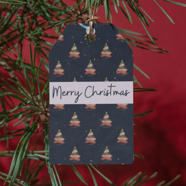 Modern smyckningsdesign för Festive Helgdag Presentetikett (Skapare uppladdad)