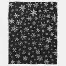 Modern snöflake 2-Black & Silver-Grått