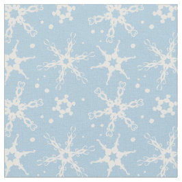 Modern snöflake över hela Mönster Fabric Tyg