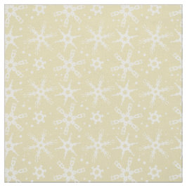 Modern snöflake över hela Mönster Fabric Tyg