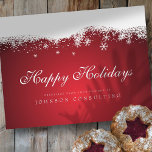 Modern Snöflingor | Dagshälsningar Vykort<br><div class="desc">Din logotyp finns här: http://www.zazzle.com/selectpartysupplies</div>