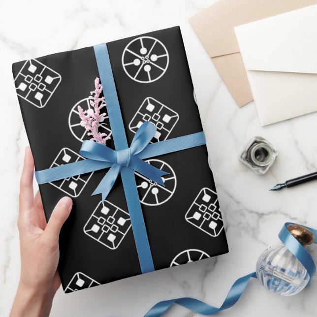 Modern Snöflingor i medelårhundradet Presentpapper (Gifting)