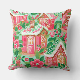 Modern snöflingvinter Pillow - Neutralt Kudde