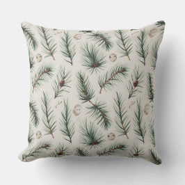 Modern snöflingvinter Pillow - Neutralt Kudde