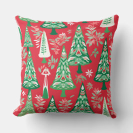 Modern snöflingvinter Pillow - Neutralt Kudde