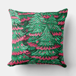 Modern snöflingvinter Pillow - Neutralt Kudde