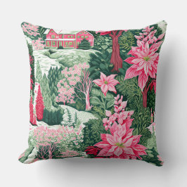 Modern snöflingvinter Pillow - Neutralt Kudde