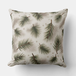 Modern snöflingvinter Pillow - Neutralt Kudde