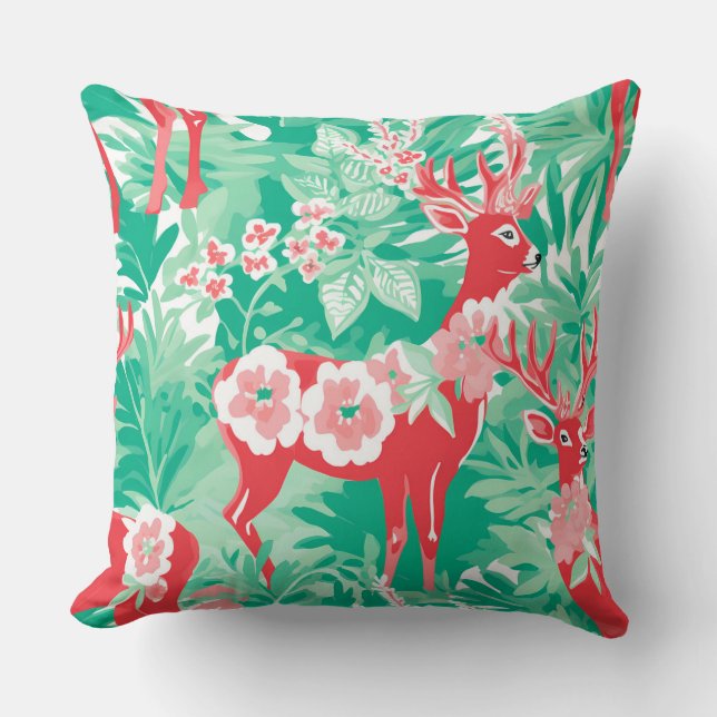 Modern snöflingvinter Pillow - Neutralt Kudde (Framsida)