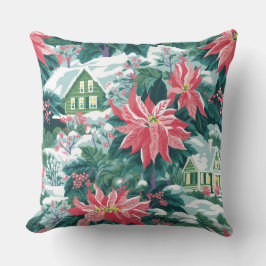 Modern snöflingvinter Pillow - Neutralt Kudde