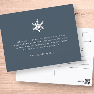 Modern Snowflake Real Gods Business Helg Vykort