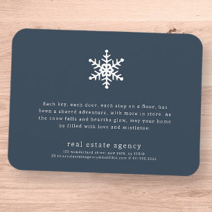 Modern Snowflake Real Gods Business Helgdag Magnet