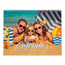 Modern Snygg Foto Familj 2027 Kalender