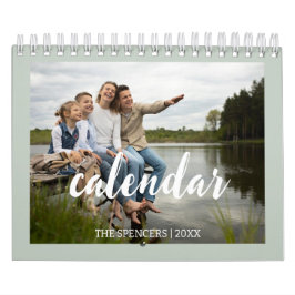 Modern Snyggt 2024-familjfoto Kalender