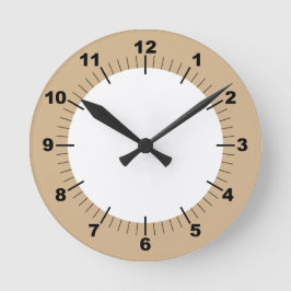 Modern Snyggt 8-tums akrylvägg Rund Klocka