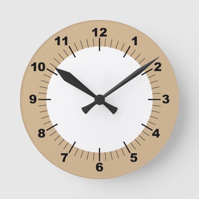 Modern Snyggt 8-tums akrylvägg Rund Klocka (Framsida)