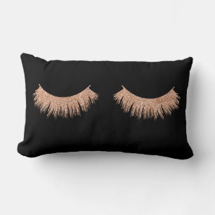 Modern Snyggt Black Eyelash Makeup Dekorativ kudde