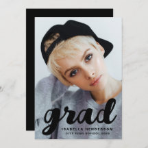 Modern Snyggt Black Script Photo Studenten