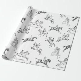 Modern Snyggt Black White  Toile Presentpapper