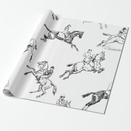 Modern Snyggt Black White  Toile Presentpapper