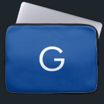 Modern Snyggt Blue i Brev Laptop Fodral<br><div class="desc">Vill du äga en produkt med initialer i ditt namn? Det är mycket enkelt,  estetiskt och attraktivt.</div>