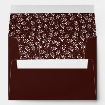 Modern Snyggt Brown-Blommönstret jul