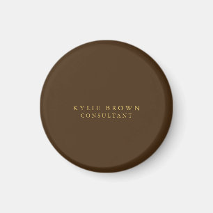 Modern Snyggt Brown Guld Professionell Magnet