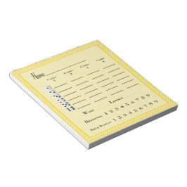 Modern Snyggt Bunco Score Pad Anteckningsblock