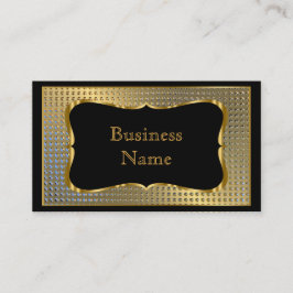 Modern Snyggt Business Guld Black Metall - utseend Visitkort