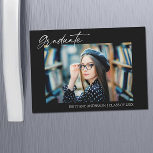 Modern Snyggt Calligraphy Studenten Magnet Card