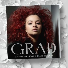 Modern Snyggt Classy Transparent text Grad Photo Meddelande