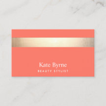 Modern Snyggt Coral i Guld