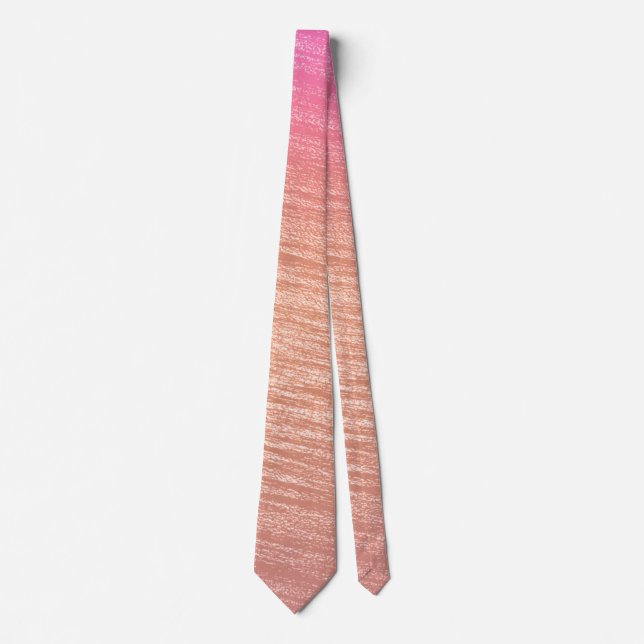 Modern Snyggt Coral Rosa Design Mönster Slips (Framsida)
