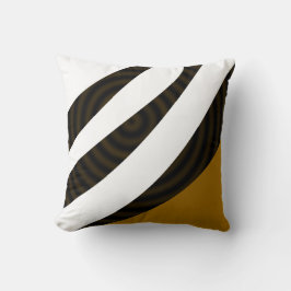 Modern Snyggt Elegant Black White Brown Rand Kudde