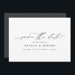 Modern snyggt elegant  typografi bröllop spara datumet<br><div class="desc">Modern snyggt-elegant,  ,  typografi bröllop spara datum inbjudan. Modern minimidesign för snyggtar. Alla färg kan anpassas.</div>