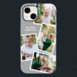Modern snyggt, elektronisk multifotofamilj<br><div class="desc">Modern snyggt - elektronisk telefonfotomatdesign för flera fotofamiljer. Perfekt födelsedag,  jul,  mors dag eller Fars dag. Färg kan ändras.</div>