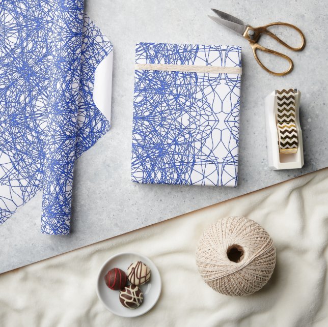 Modern snyggt, enkel geometrisk mönster-fraktur presentpapper (Hantverk)