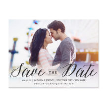 Modern Snyggt - enkelt skriptfoto Spara datum