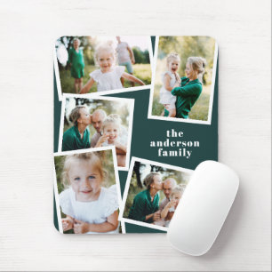Modern snyggt för flera fotofamiljers heminkräktar musmatta